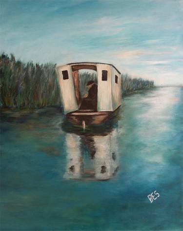 Original Figurative Boat Paintings by Bettina Costa