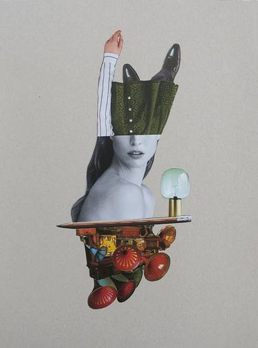 Original Surrealism Women Collage by Bettina Costa