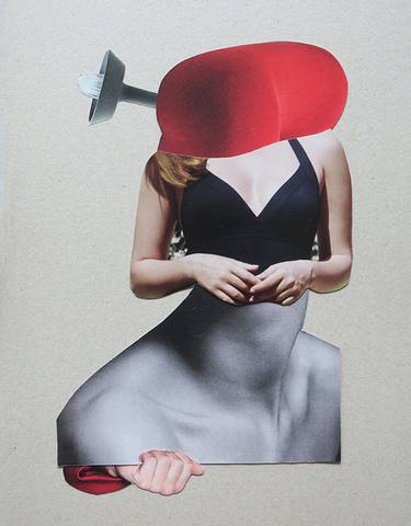 Original Surrealism Women Collage by Bettina Costa
