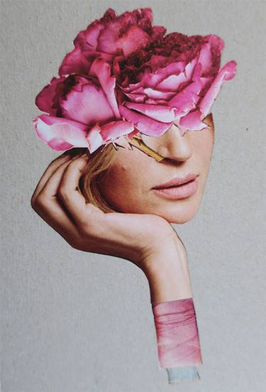 Original Floral Collage by Bettina Costa