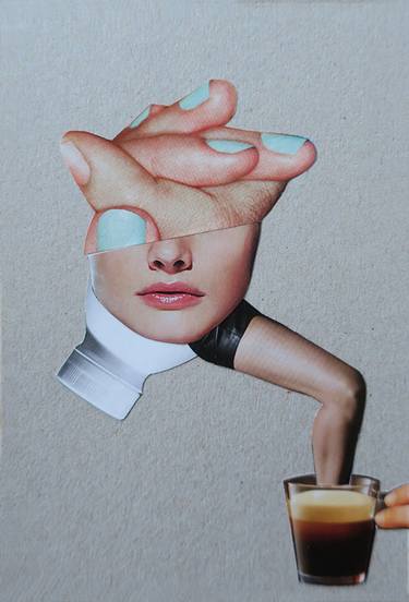 Original Surrealism Women Collage by Bettina Costa