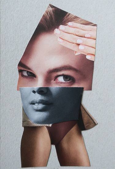 Original Surrealism Women Collage by Bettina Costa