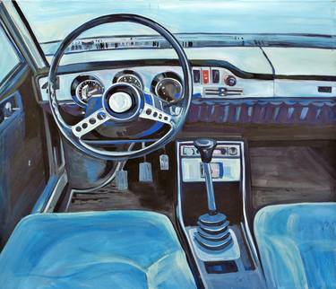 Original Modern Car Paintings by Ungureanu Andreea