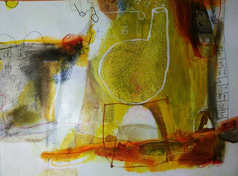 Original Abstract Expressionism Abstract Painting by Syaf Rizal