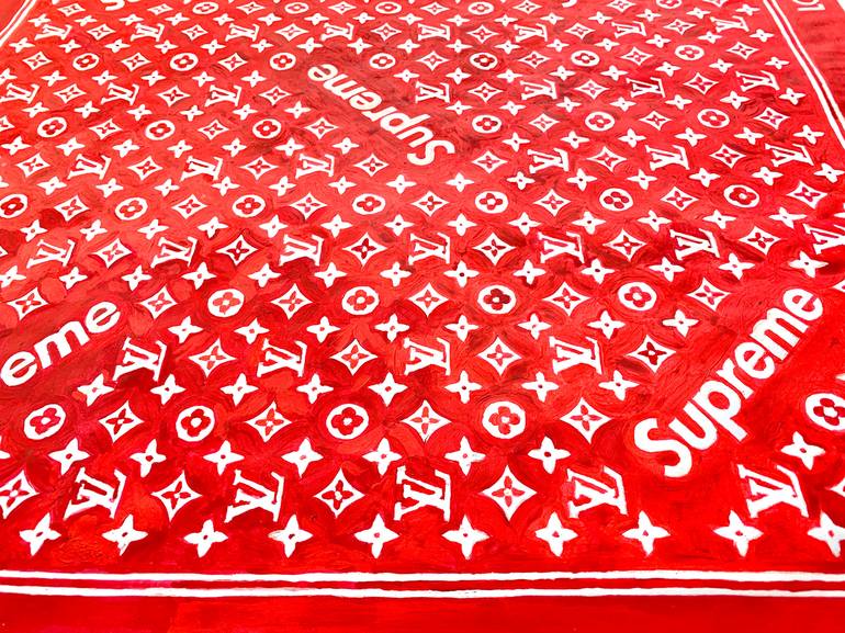 Supreme Monogram (Red) Painting by Jeb Knight