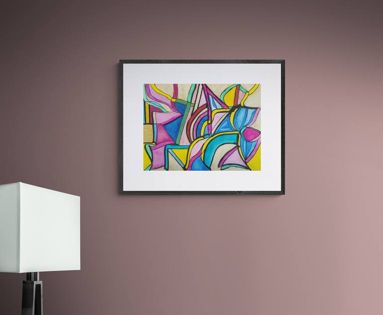 Original Modern Abstract Mixed Media by Luna Ljus