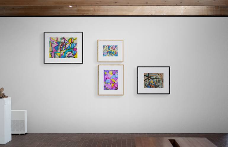 Original Modern Abstract Mixed Media by Luna Ljus