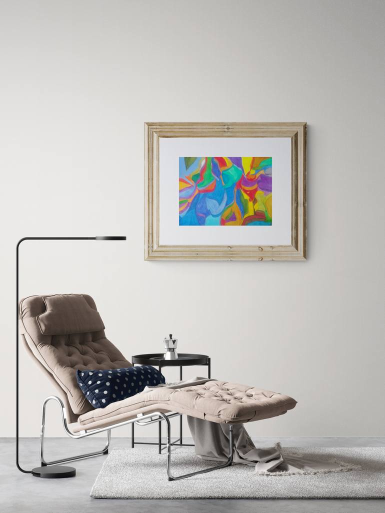 Original Abstract Expressionism Abstract Painting by Luna Ljus