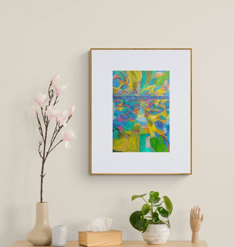 Original Abstract Time Painting by Luna Ljus