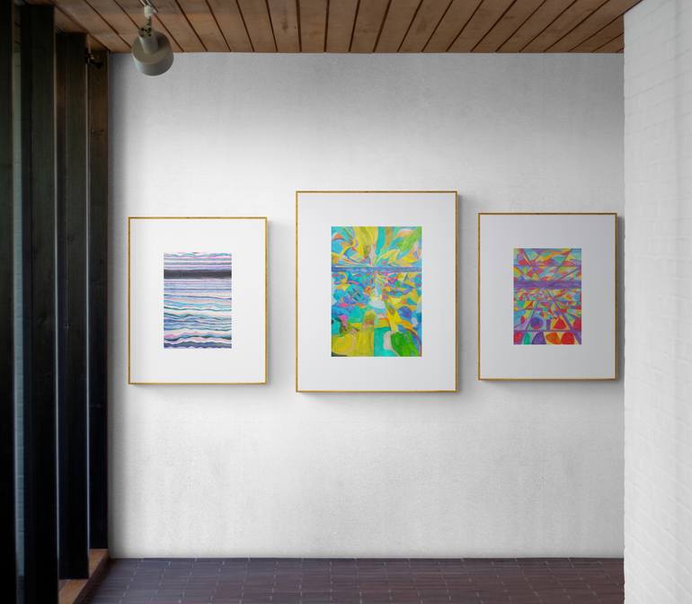 Original Abstract Time Painting by Luna Ljus