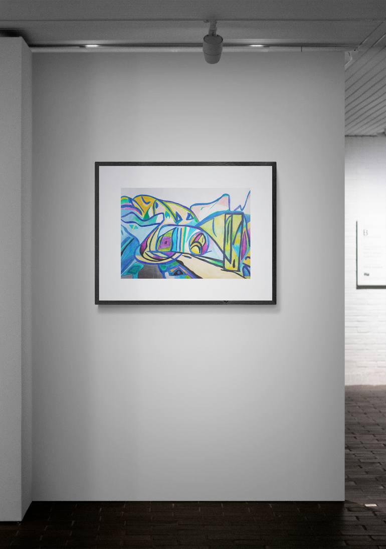 Original Abstract Time Painting by Luna Ljus