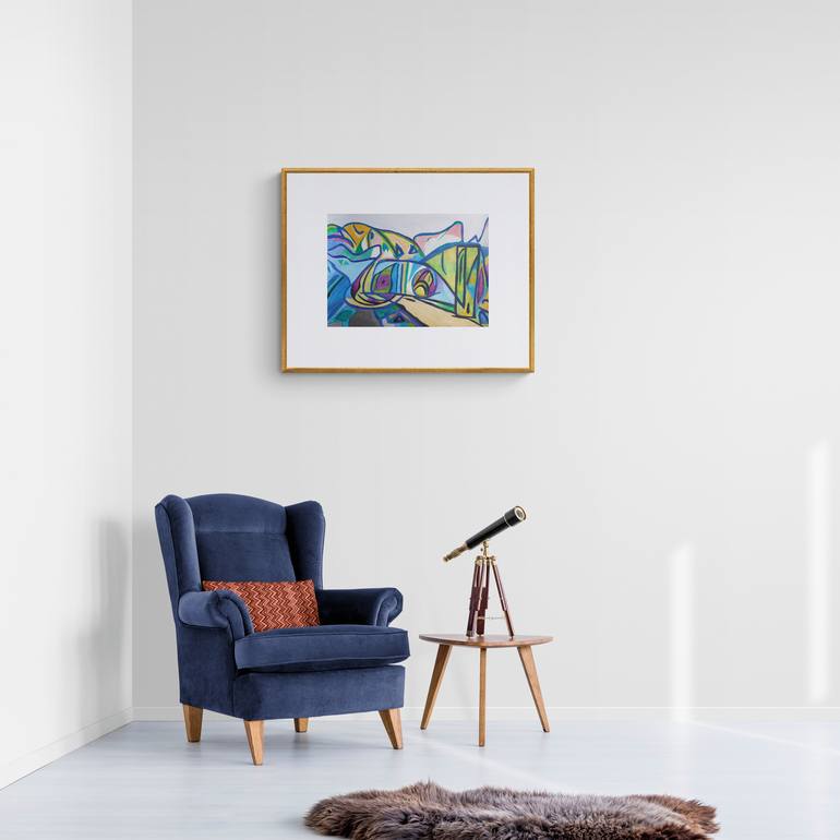 Original Abstract Time Painting by Luna Ljus