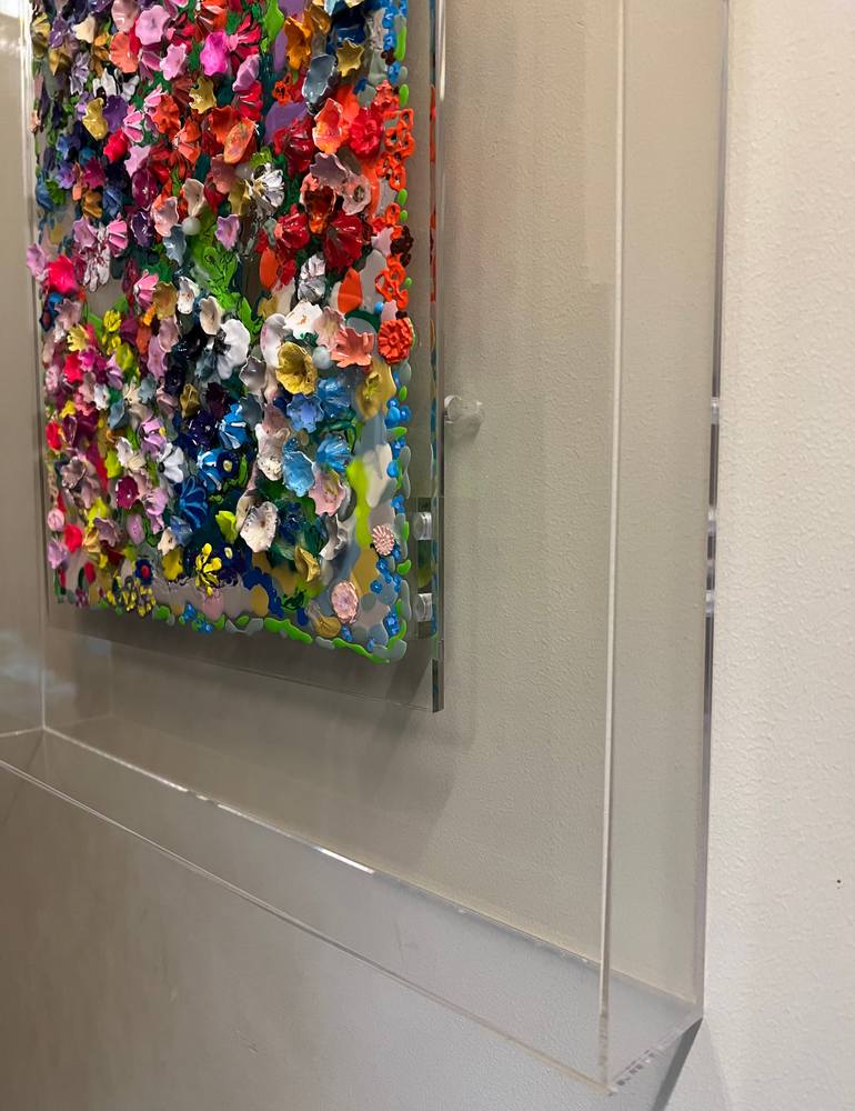 Original Pop Art Floral Sculpture by Silvia Strobos