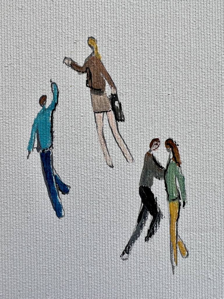 Original Figurative People Painting by Silvia Strobos