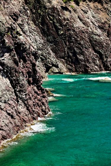 Cinque Terre. Rocks with green sea 3. thumb