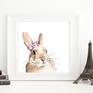 pink bunny framed