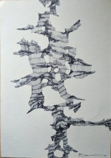 Original Abstract Expressionism Abstract Drawings by Bagrat Arazyan