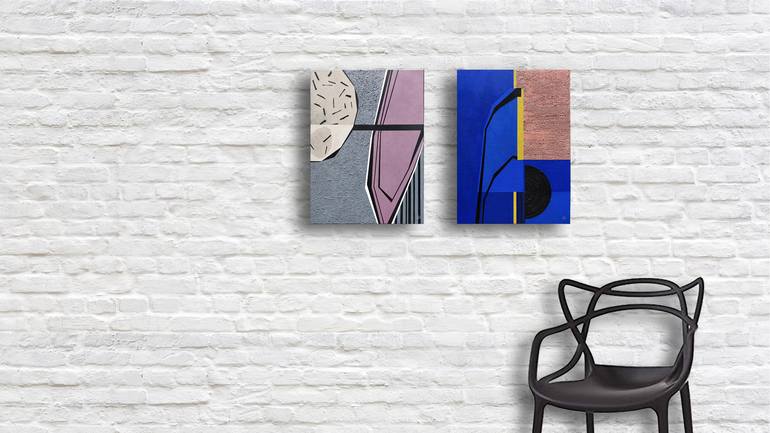 Original Conceptual Abstract Painting by Olena Sydoruk