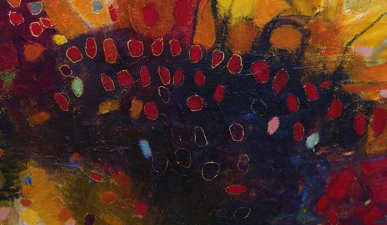 Original Abstract Expressionism Abstract Painting by Genie Maples