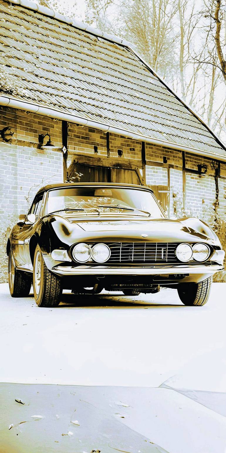 Original Car Printmaking by Andreas Ritter  Photorealism Art on Acrylic  cool 6