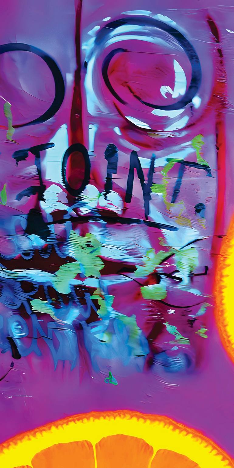 Original Graffiti Printmaking by Andreas Ritter  Street Art Art on Acrylic  iconic 1