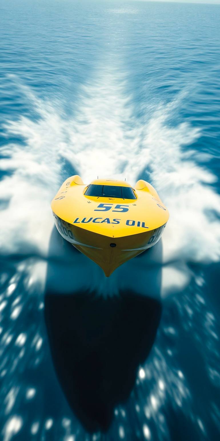 Original Boat Printmaking by Andreas Ritter  Photorealism Art on Acrylic  speedBoat 4