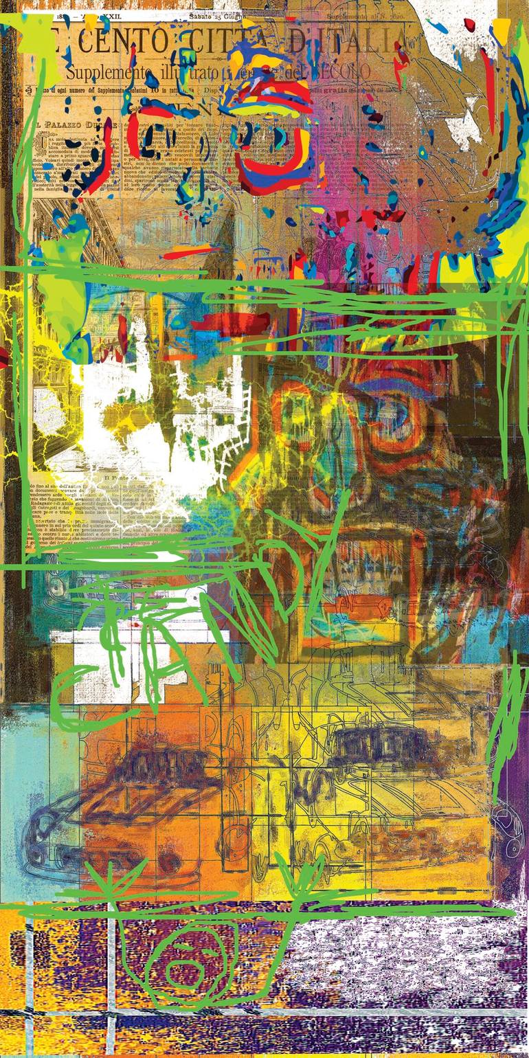 Original Abstract Printmaking by Andreas Ritter  Street Art Art on Acrylic  atcandy