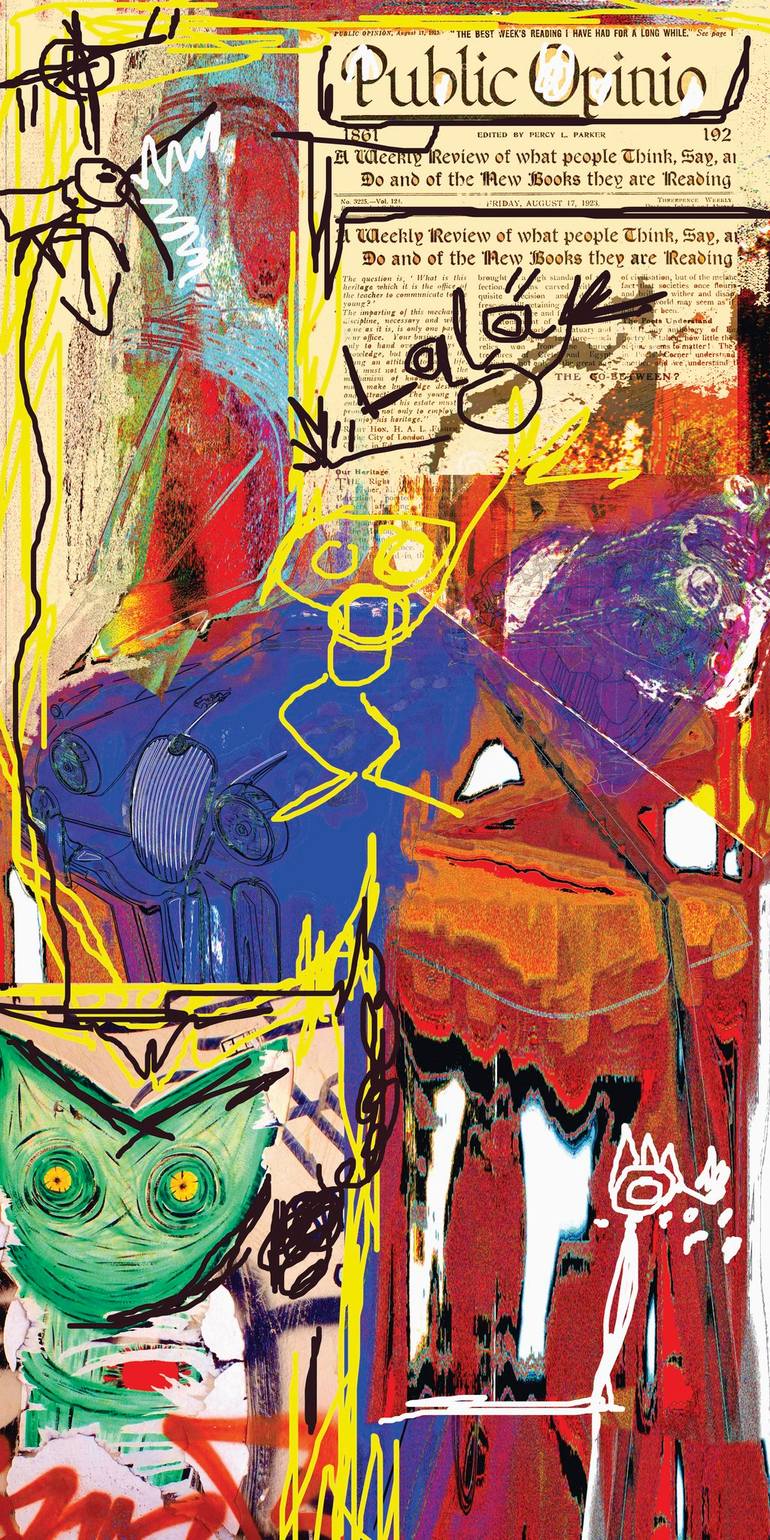 Original Graffiti Printmaking by Andreas Ritter  Street Art Art on Acrylic  atlala