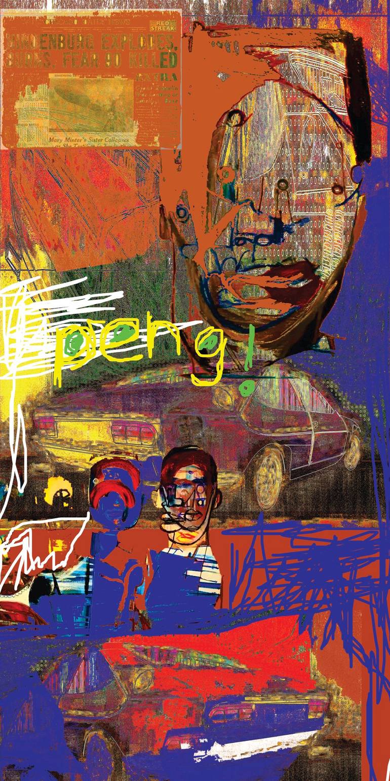 Original Graffiti Printmaking by Andreas Ritter  Street Art Art on Acrylic  atpeng