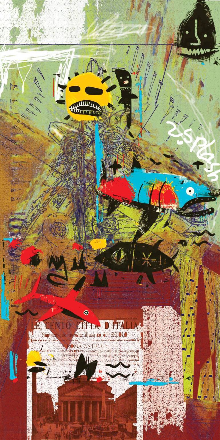 Original Graffiti Printmaking by Andreas Ritter  Street Art Art on Acrylic  atsplash