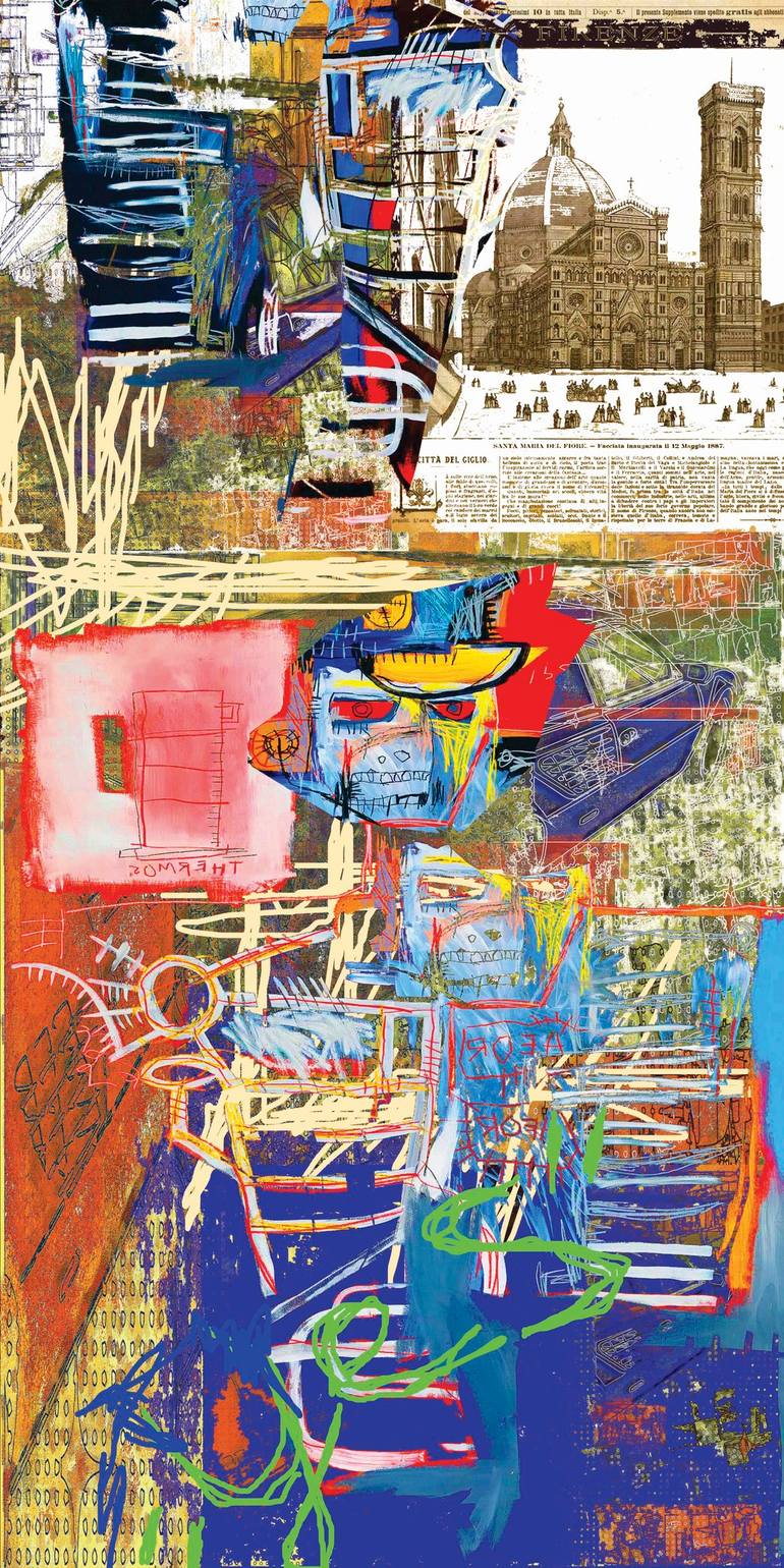 Original Graffiti Printmaking by Andreas Ritter  Street Art Art on Acrylic  atyes