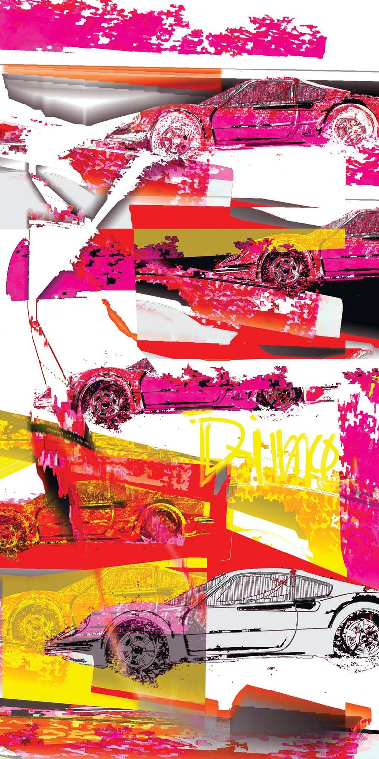 Original Car Printmaking by Andreas Ritter  Street Art Art on Acrylic  246 STREET
