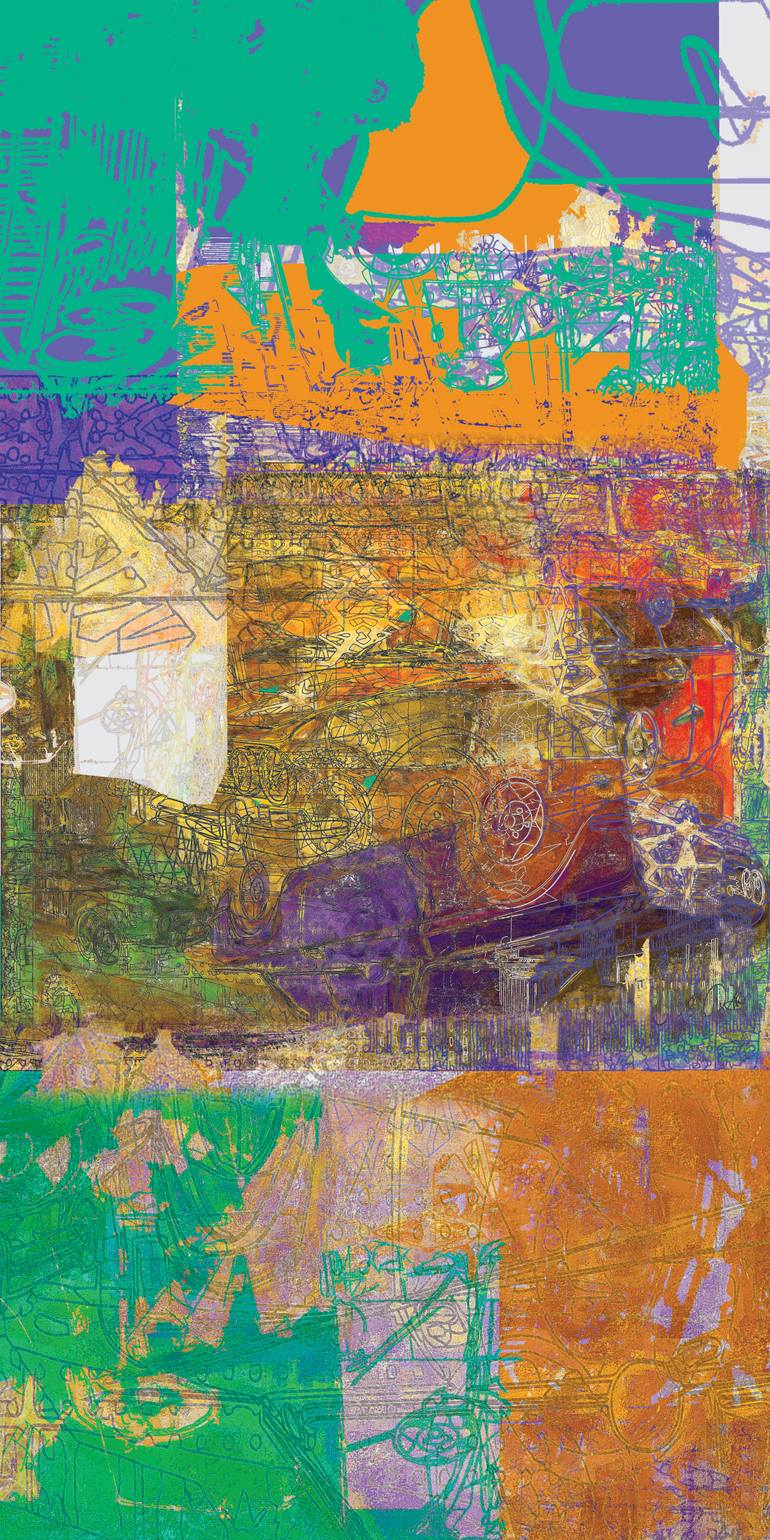 Original Graffiti Printmaking by Andreas Ritter  Street Art Art on Acrylic  Bertone STREET