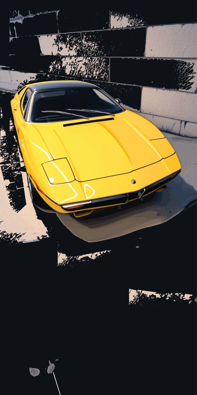Original Car Printmaking by Andreas Ritter  Photorealism Art on Acrylic  car 1