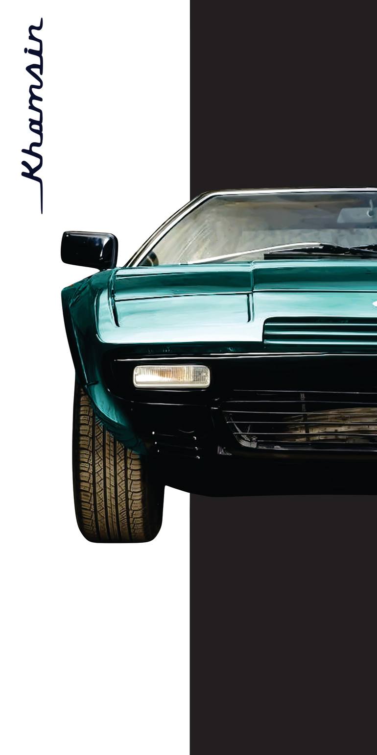Original Car Printmaking by Andreas Ritter  Photorealism Art on Acrylic  KHAMSIN