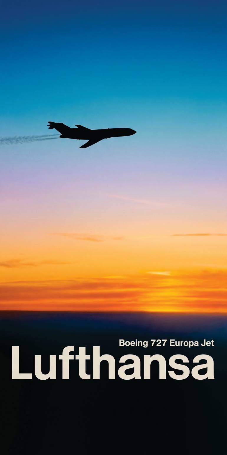 Original Travel Printmaking by Andreas Ritter  Photorealism Art on Acrylic  KUNST Lufthansa