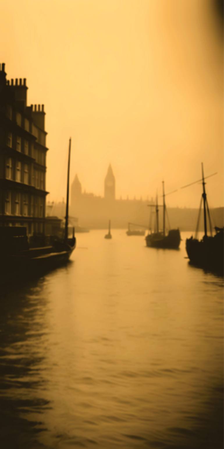 Original Cities Printmaking by Andreas Ritter  Photorealism Art on Acrylic  London 1891