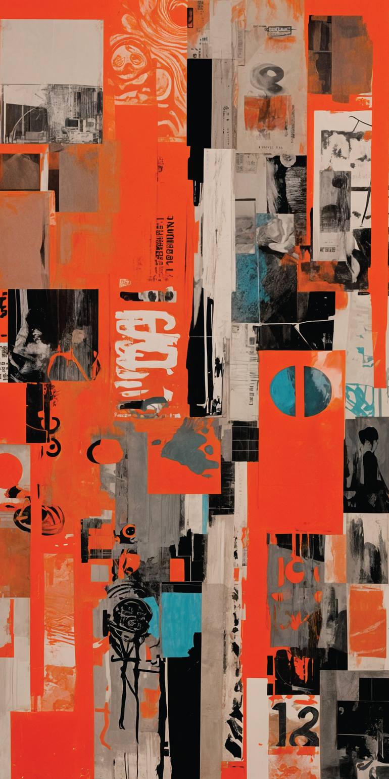 Original Abstract Printmaking by Andreas Ritter  Modernism Art on Acrylic  R