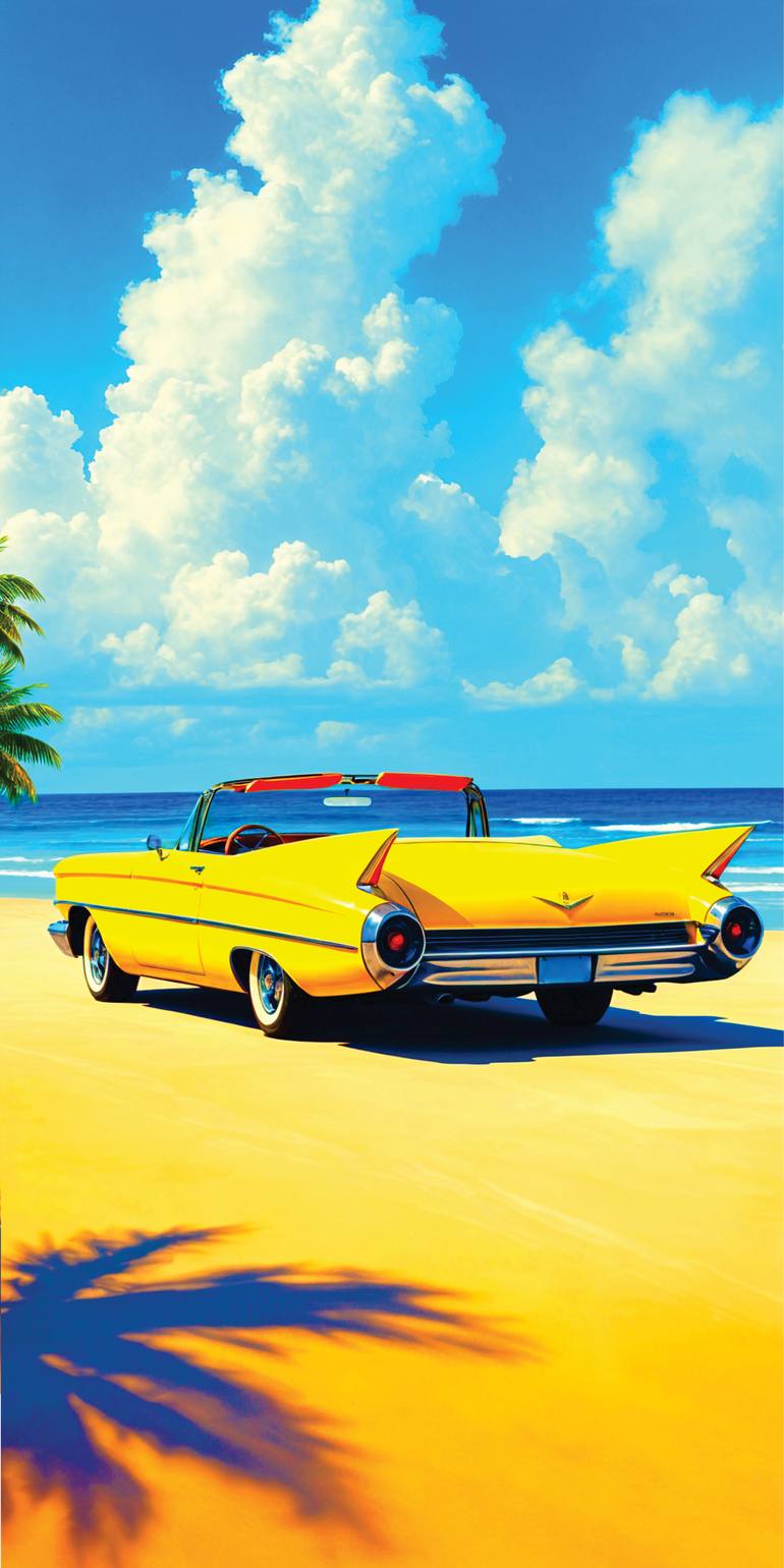 Original Car Printmaking by Andreas Ritter  Pop Art Art on Acrylic  Sarasota 5