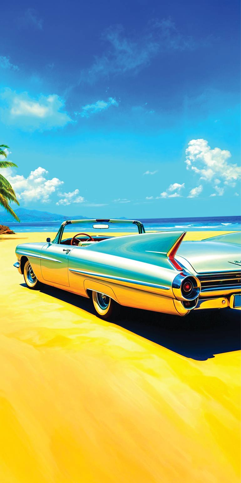 Original Car Printmaking by Andreas Ritter  Pop Art Art on Acrylic  Sarasota 8