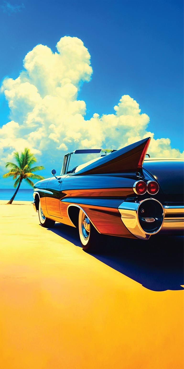 Original Car Printmaking by Andreas Ritter  Pop Art Art on Acrylic  Sarasota 12