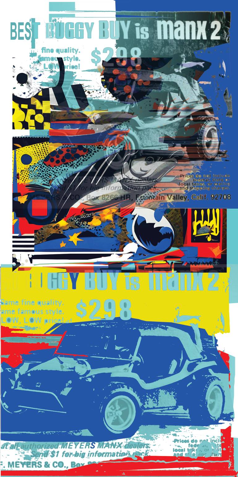 Original Car Printmaking by Andreas Ritter  Street Art Art on Acrylic  set I