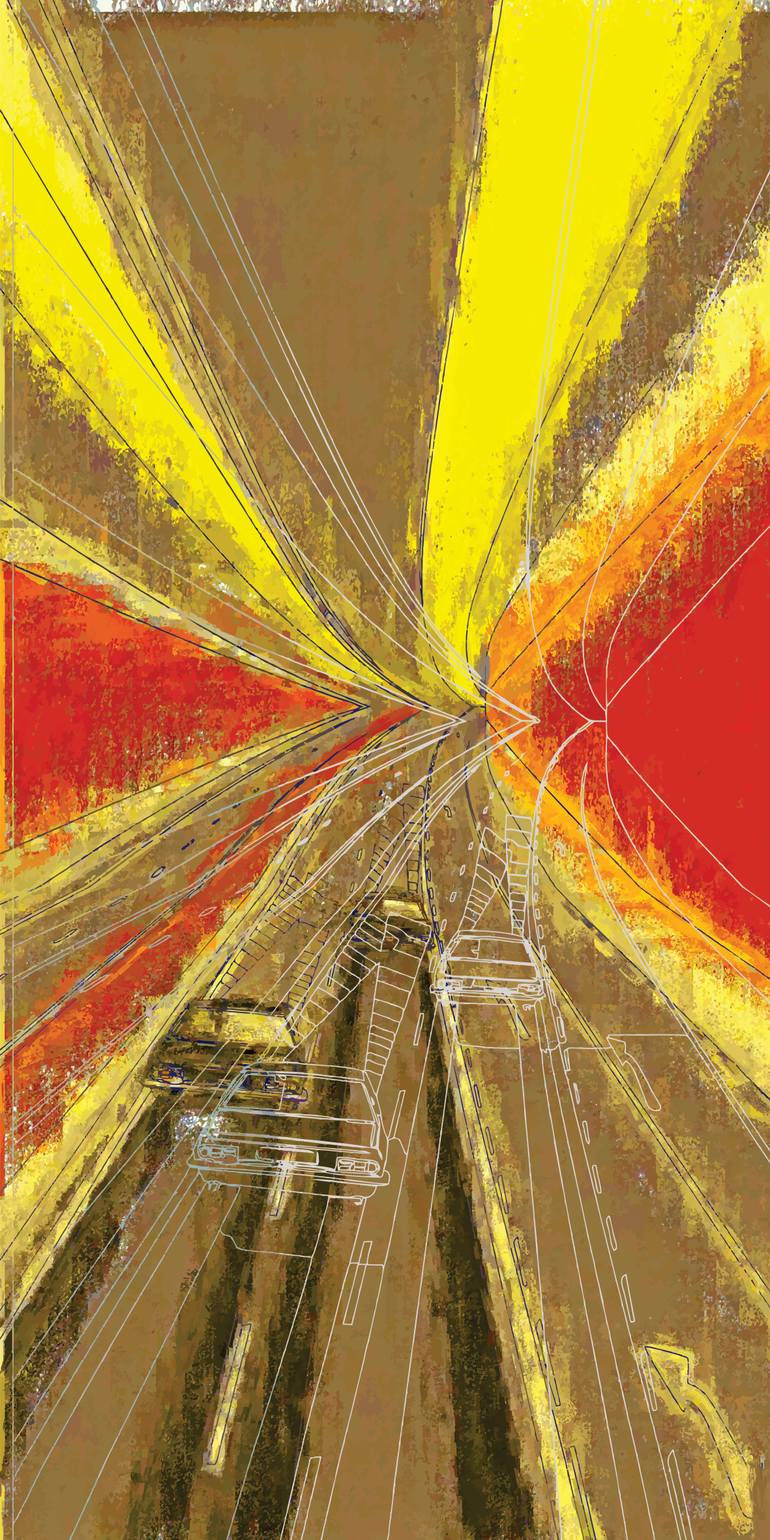 Original Car Printmaking by Andreas Ritter  Street Art Art on Acrylic  STREET 6