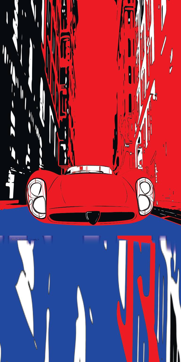 Original Car Printmaking by Andreas Ritter  Street Art Art on Acrylic  STREET 32