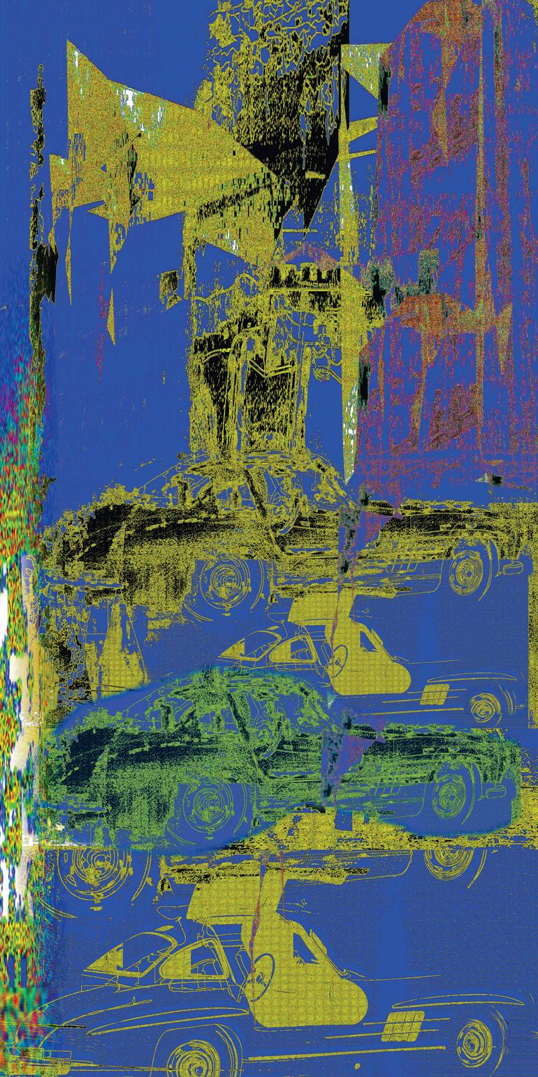 Original Car Printmaking by Andreas Ritter  Street Art Art on Acrylic  STREET 47