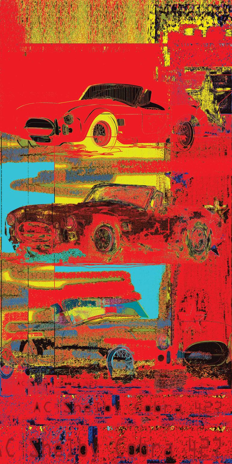 Original Car Printmaking by Andreas Ritter  Street Art Art on Acrylic  STREET 58
