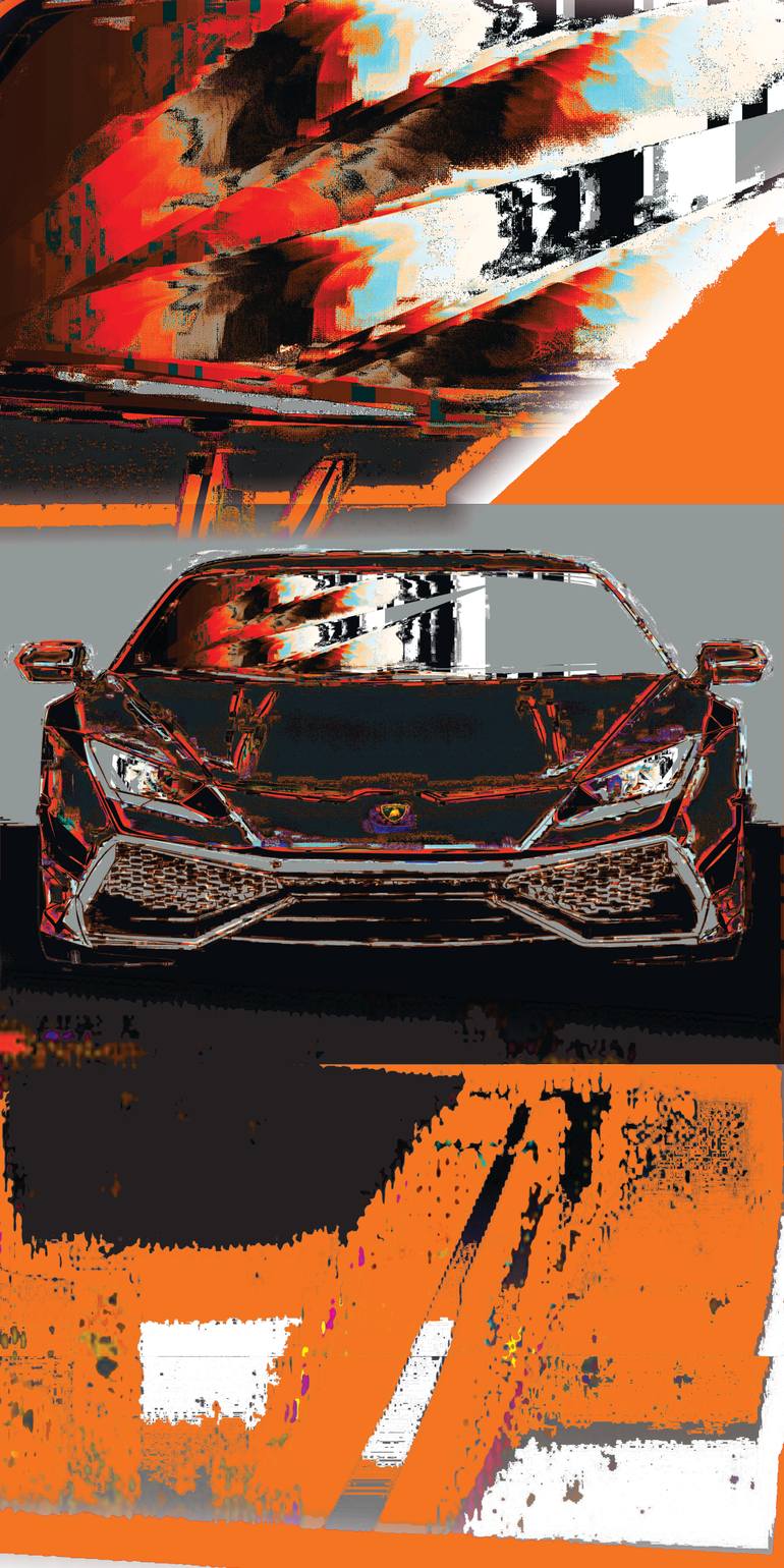 Original Car Printmaking by Andreas Ritter  Street Art Art on Acrylic  STREET 60