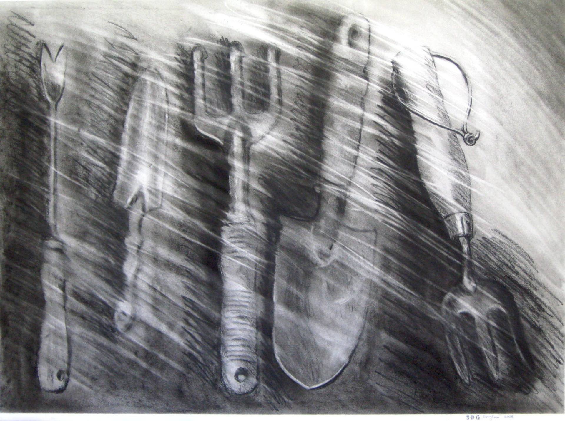Garden Tools Drawing by Father Douglas Osf Saatchi Art