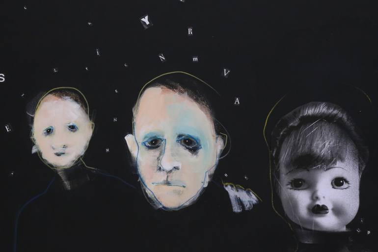 Original Expressionism Family Painting by Francesca Càndito