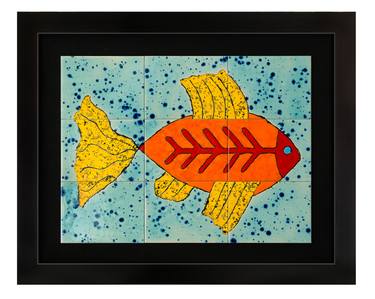 Original Minimalism Fish Paintings by Javier Soto J S